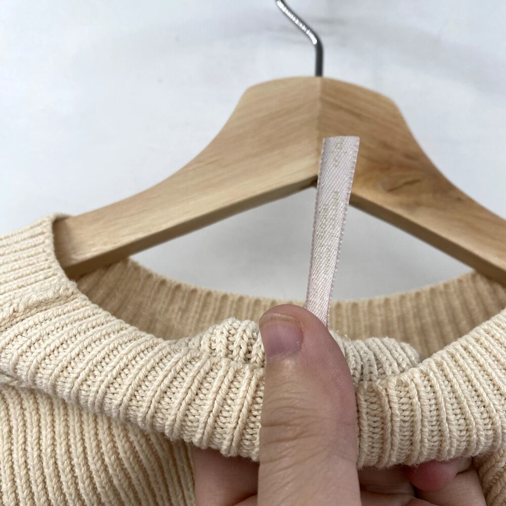 Free people Cream Ribbed Easy Street Sweater tunic - Picture 5 of 7